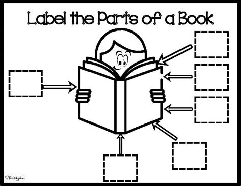The Parts Of A Book Worksheet Cut And Paste Classful