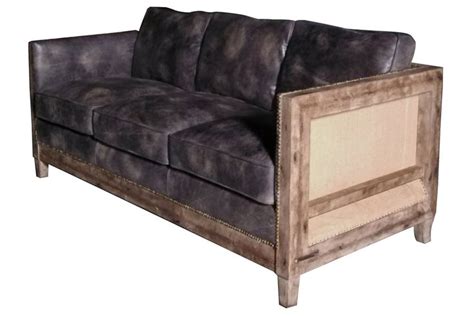 Affordable Quality Sherly Leather Sofa By Union Rustic Leather Sofa