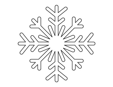 Printable Large Snowflake Template