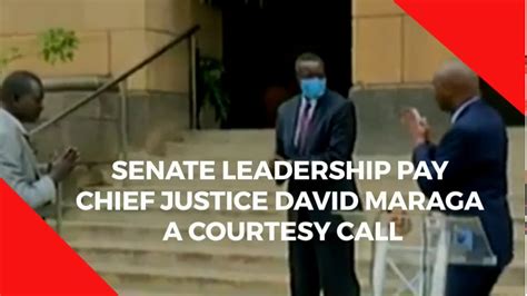 jubilee senate leadership meet chief justice david maraga youtube