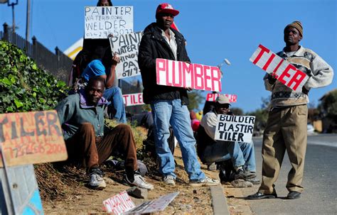 South Africa Records Highest Unemployment Rate Since 2008 Cce L