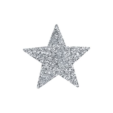Silver Star Glitter 14968367 Png