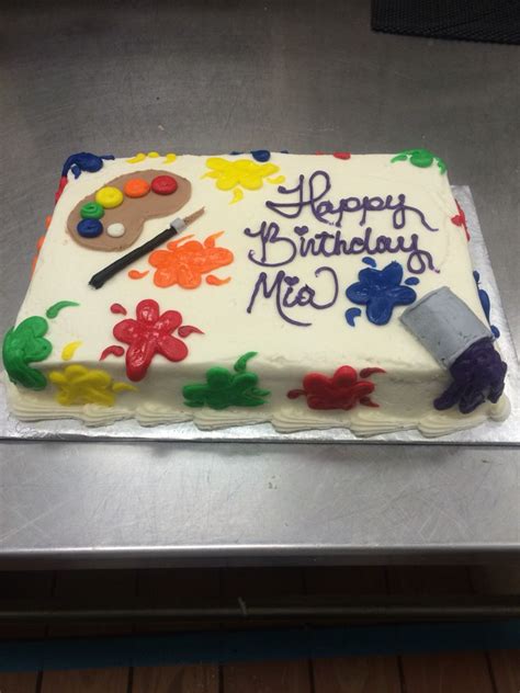 All Buttercream Painters Themed Cake Art Party Cakes Birthday Party
