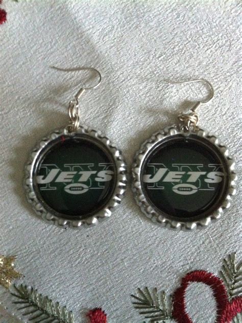 New York Jets Earrings, New York Jets Jewelry, New York Jets Football Earrings, New York Jets 