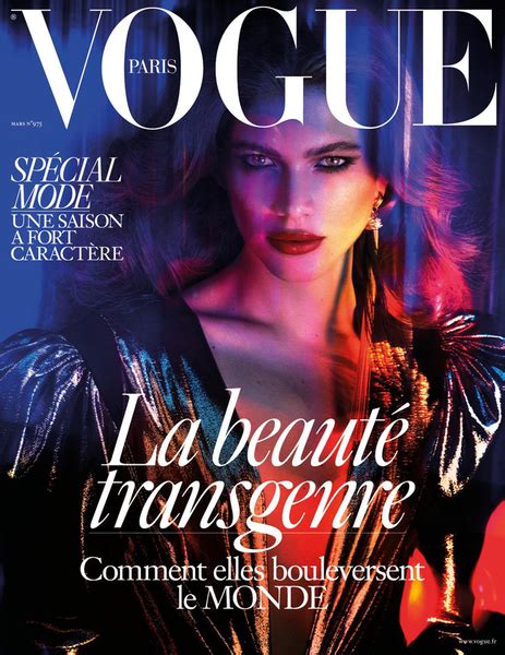 Un Mannequin Transgenre En Couverture De Vogue Paris Stratégies