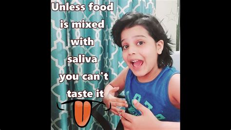 Unless Food Is Mixed With Saliva You Cant Taste It Shorts