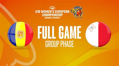 Andorra V Malta Full Basketball Game FIBA U18 Women S European