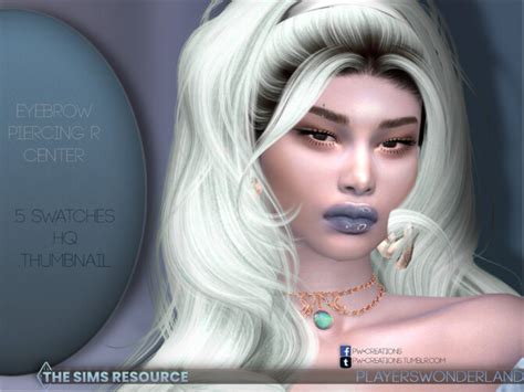 Eyebrow Piercing R Centered By Playerswonderland At Tsr Sims 4 Updates