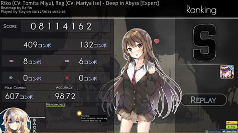 Osu Liveplay Deep In Abyss Expert Kaifin Mapset Hd 9872 Fc