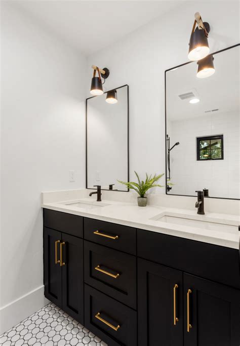 Modern bathroom vanity cabinets is the most original home furniture, over and over again employs brave styles that side straight elegance with modern looks. Guest Bathroom | Thousand Oaks | Complete Remodel - Beach ...