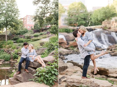 Downtown Greenville Engagement Madeleine And Tyler