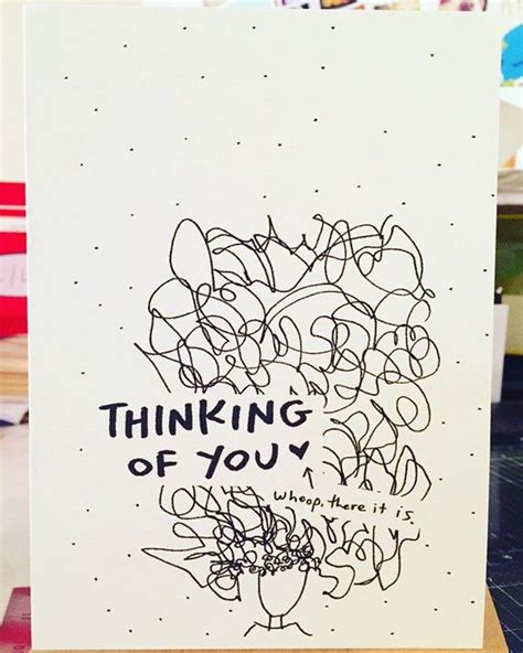 Thinking Of You Card Whoooop There It Is Youre On My Mind Etsy