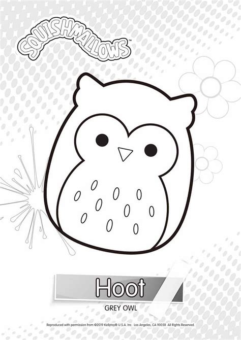 Hoot Squishmallows Coloring Page Free Printable Coloring Pages For Kids