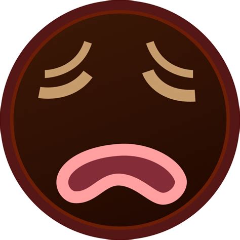 Weary Black Emoji Download For Free Iconduck