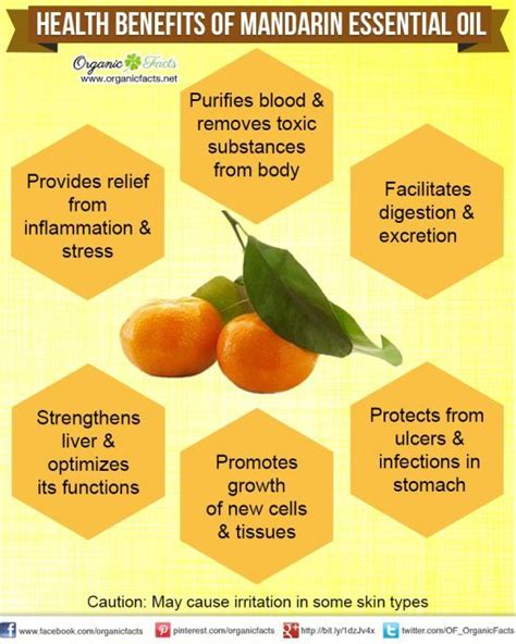 The Health Benefits Of Mandarin Essential Oil Can Be Attributed To Its