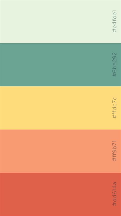 Mint and Coral Color Palette | Coral colour palette, Mint ...