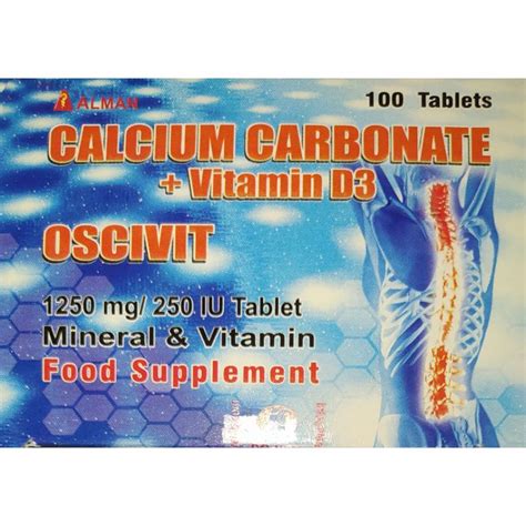 Oscivit Calcium Carbonate D3 100 Tablets Exp Date Sep 2026 Shopee Philippines