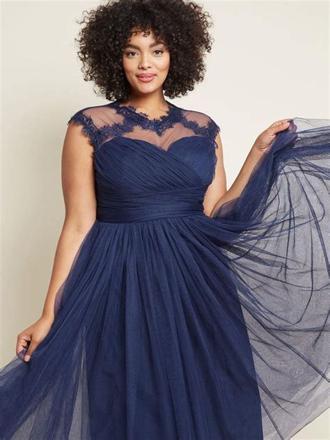 Navy Blue Wedding Dress Plus Size 2021 Newline Wedding