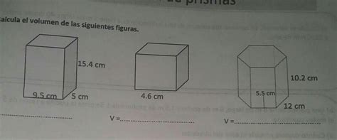 Calcula El Volumen De Las Siguientes Figuras Ayudaaaaa Brainlylat