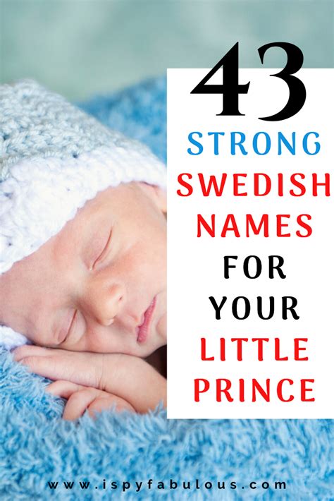 43 Best Swedish Boy Names For Your Little Prince I Spy Fabulous