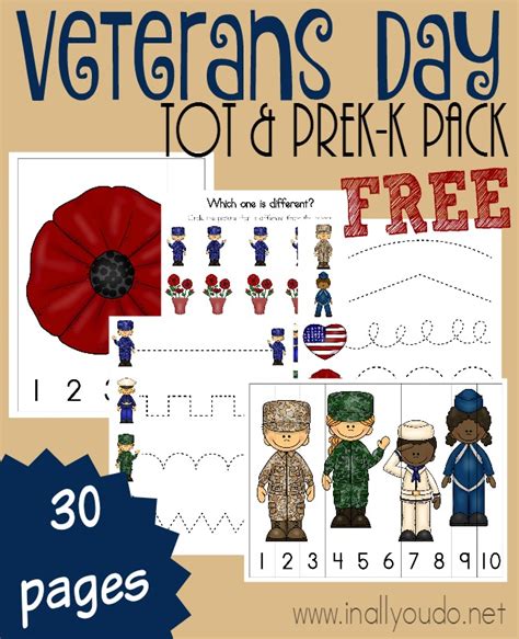 They're completely free and great to use in the classroom and at home! Free Veteran's Day Printable Pack - Money Saving Mom®