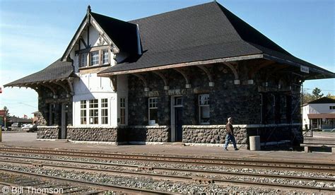 The Platform View Of Ontario Northlands Station At Temagami Ontario