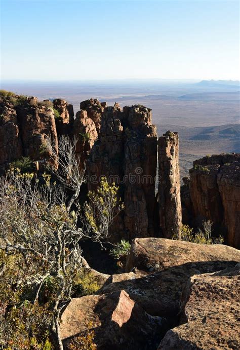 The Valley Of Desolation Near The Karoo Town Of Graaff Reinet Stock