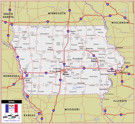 1500 Block Of Highway 52 Iowa Map Map