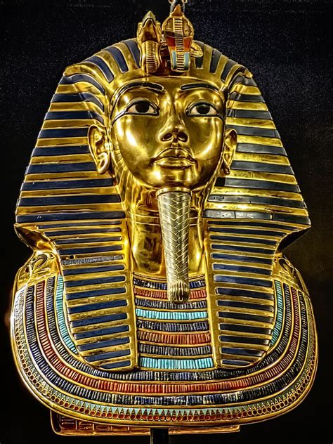 The Famous Gold Death Mask Of King Tutankhamun New Kingdom 18th Dynasty