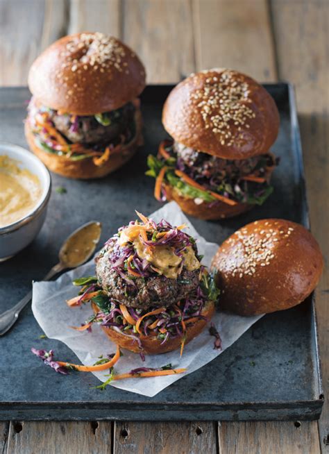 Lamb Burgers With Middle Eastern Coleslaw Dish Magazine