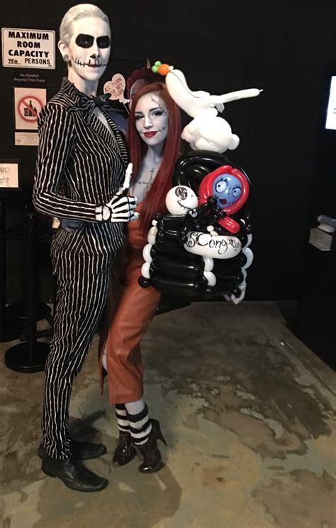Jack Skellington And Sally From The Nightmare Before Christmas Diy