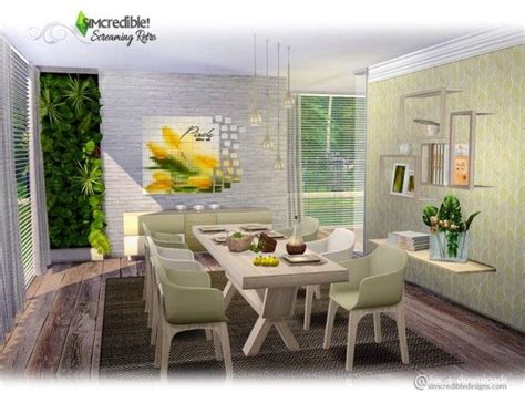 The Sims Resource Screaming Retro Diningroom By Simcredible • Sims 4
