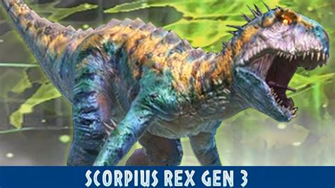 Scorpius Rex Gen 3 Unlocked Jurassic World Alive Youtube