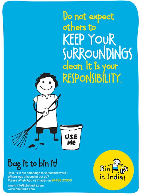 Poster On Keep Your Surroundings Clean