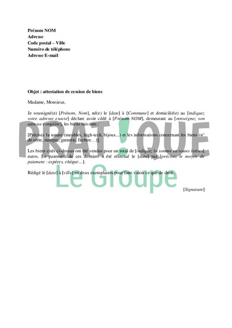 Lettre De Donation Voiture Financial Report