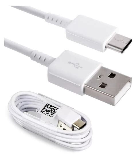 Samsung Type C Cable White 1 Meter Fast Charging And Usb Data Transfer