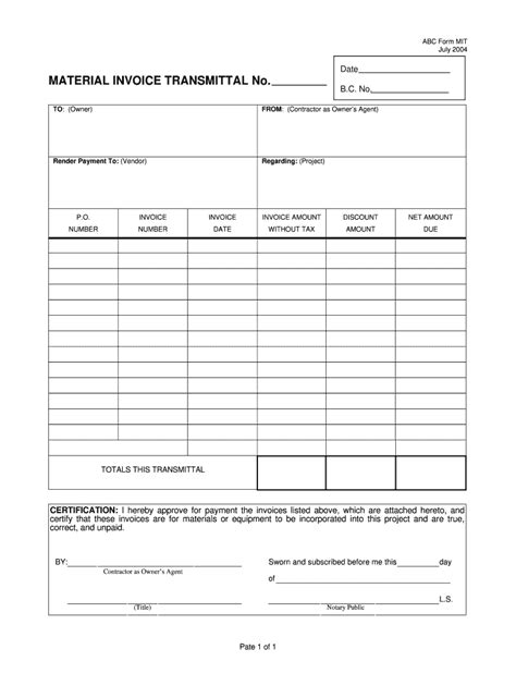Transmittal 2004 2024 Form Fill Out And Sign Printable Pdf Template