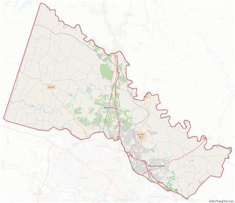 Map Of Hanover County Virginia Địa Ốc Thông Thái