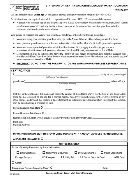 Blank New York Dmv Form Fill Out And Print Pdfs