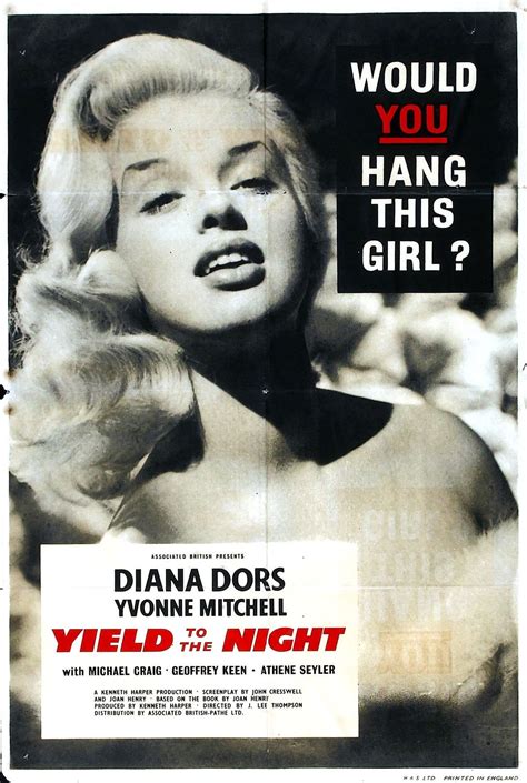 diana dors in yield to the night aka blonde sinner 1956 in 2019 diana dors jack lee ruth