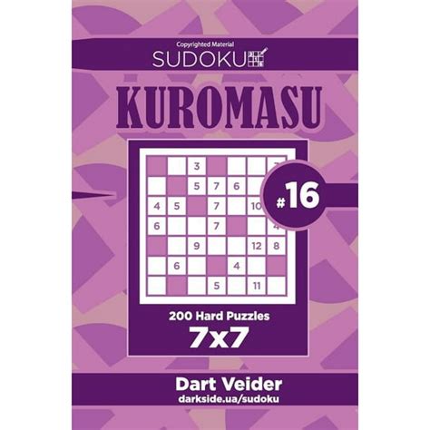 Sudoku Kuromasu 200 Hard Puzzles 7x7 Volume 16