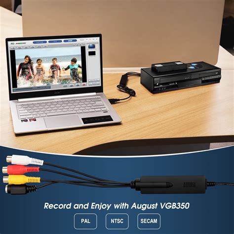 VHS To Digital Video Capture August VGB External USB Video Capture Card Video VCR To DVD
