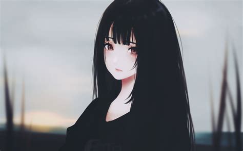 Aesthetic Anime Girl X Black Wallpapers Wallpaper Cave