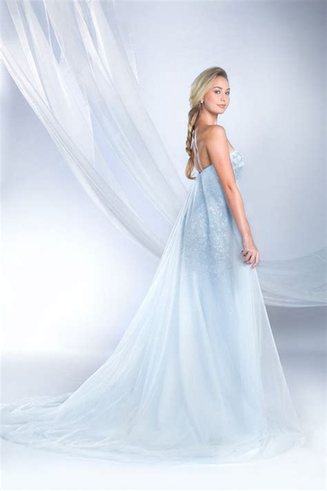 Elsa Inspired Wedding Dress 2015 Disneys Fairy Tale Weddings By