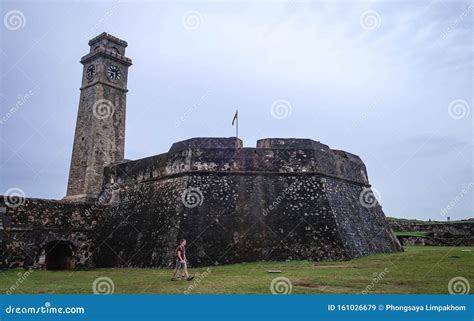 City Clock Tower In The Town Of Galle In Sri Lanka Editorial Stock