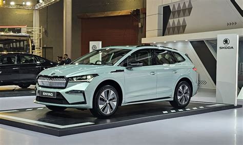 bharat mobility global expo 2024 skoda enyaq ev makes india debut ahead of launch all about