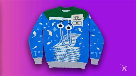 The 2022 Windows Ugly Christmas Sweater Is Dedicated To Clippy