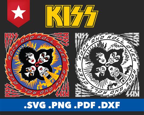 Kiss Svg Kiss Band Svg Cricut Cut Files Classic Rock Band Etsy Denmark