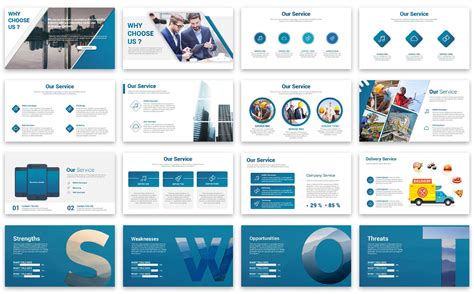 Business Graph Presentation Powerpoint Template For 18
