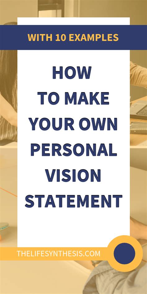 Personal Vision Statement Examples Vision Statement Examples Vision